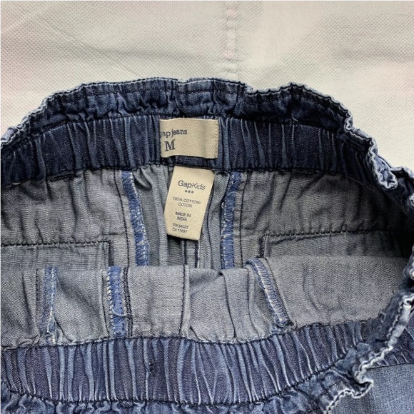 Gap Kids Girls Skirt Soft Denim Blue Dark Wash w/ Wide Elastic Waist Size MED🌸 - Picture 3 of 4